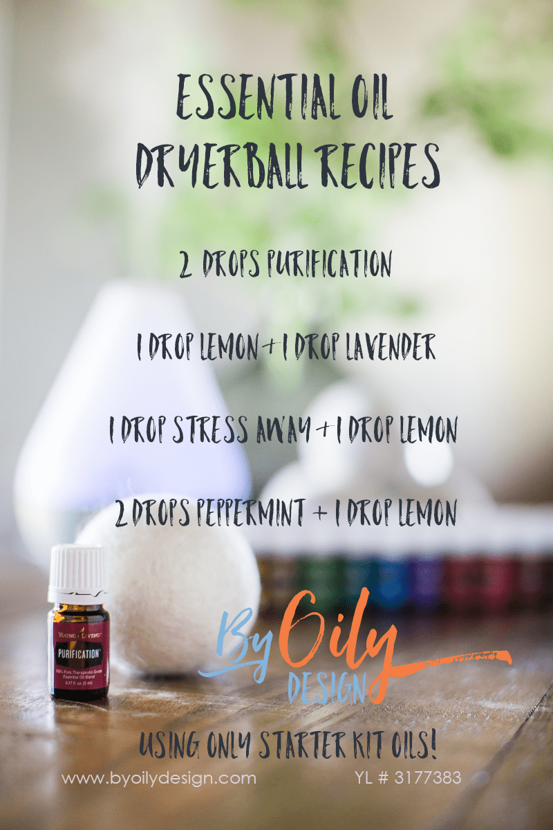 DIY Essential Oil Wool Dryer Ball Blend Recipe For Laundry