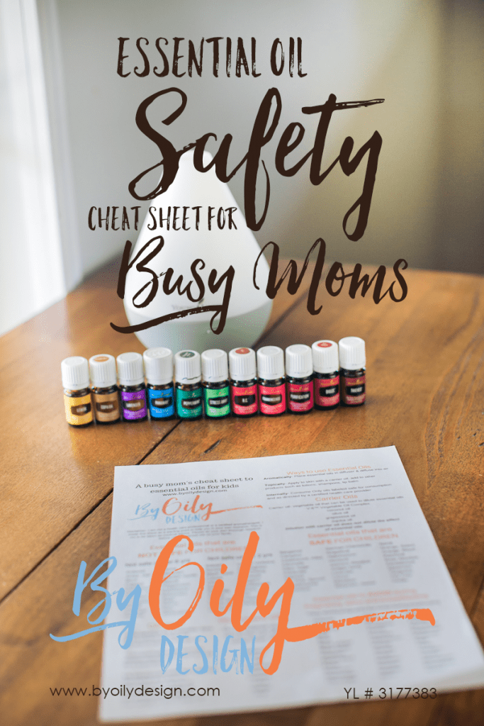 Are you using essential oils safely on your family? Essential Oil safety cheat sheet for busy moms. a free printable safety cheat sheet for essential oil use with kids and pregnant moms. byoilydesign.com YL member # 3177383