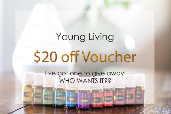 $20 off Voucher for Young Living Starter kit. July 2017 Young Living Voucher available. Young Living, $20 off Voucher. Get access to a $20 off voucher for a Young Living Premium Starter kit. the $20 off Young Living Voucher will go fast.