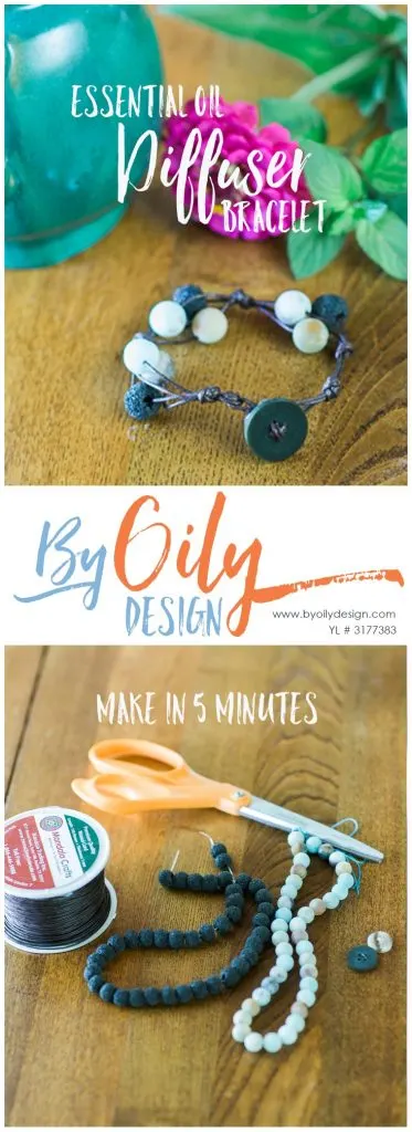 Super easy DIY essential oil diffuser bracelet using Lava rock beads and stone. How to make a diffuser bracelet and how to wear essential oils.www.byoilydesign.com YL#3177383