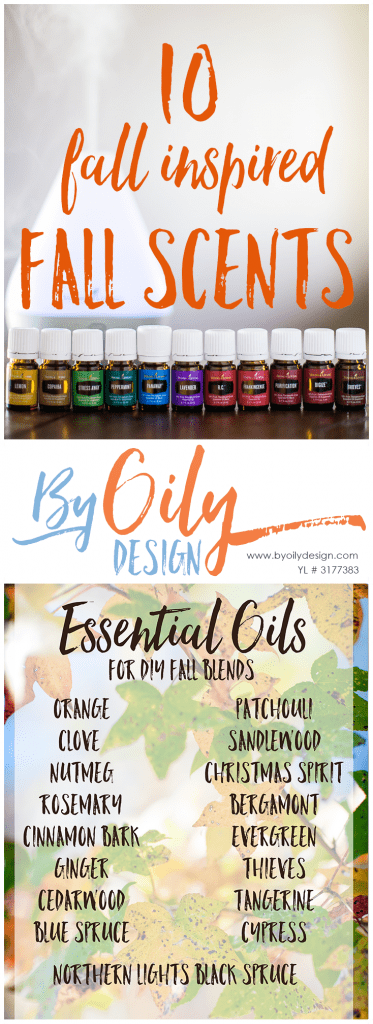 How to use Essential oils to create an amazing fall scent in your home. DIY essential oil blends for fall. Autumn blends for diffusing. www.byoilydesign.com YL#3177383