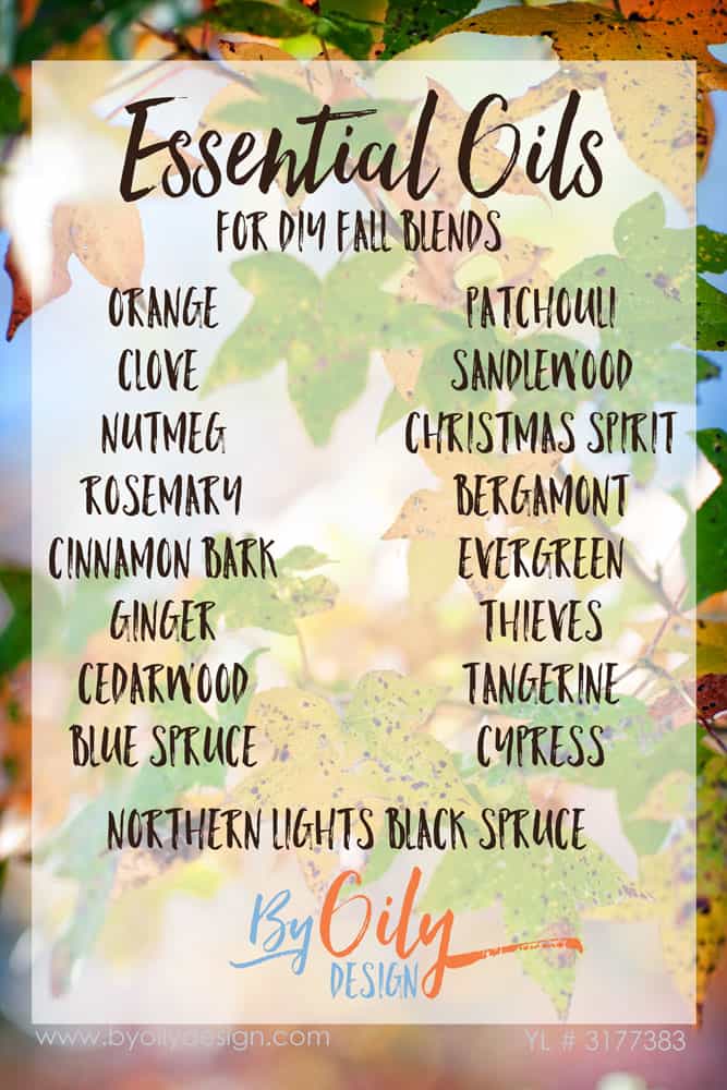 How to use Essential oils to create an amazing fall scent recipes for your home. DIY essential oil blends for fall. Autumn blends for diffusing. www.byoilydesign.com YL#3177383