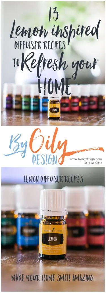 Lemon Essential Oil Benefits, 13 Lemon inspired Essential Oil diffuser recipes to freshen your home. byoilydesign.com Young Living # 3177383