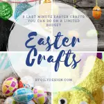 4 images of different Easter crafts