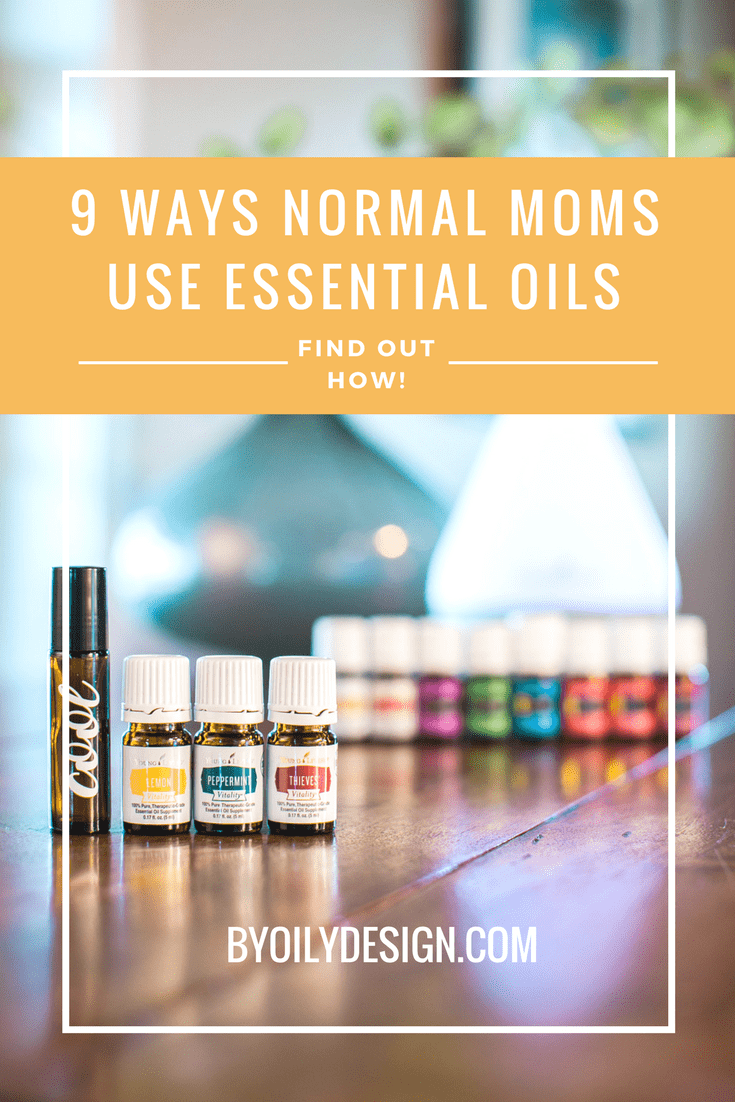 essential oil bottles and diffuser