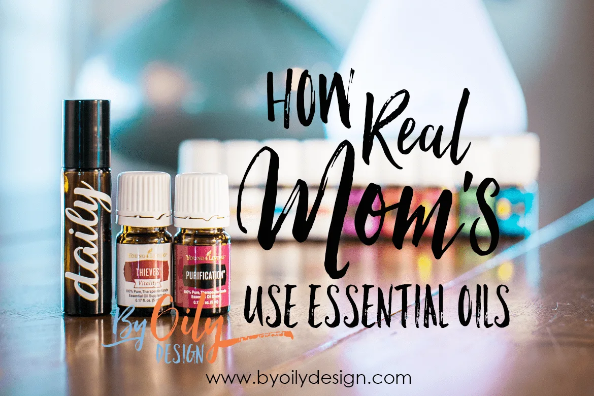 essential oil bottles and diffuser