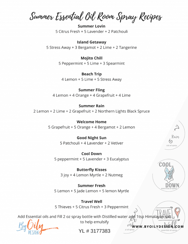 How to make essential oil room sprays that smell amazing By Oily Design