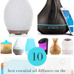 Images showing 10 popular essential oil diffusers