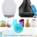 Images showing 10 popular essential oil diffusers
