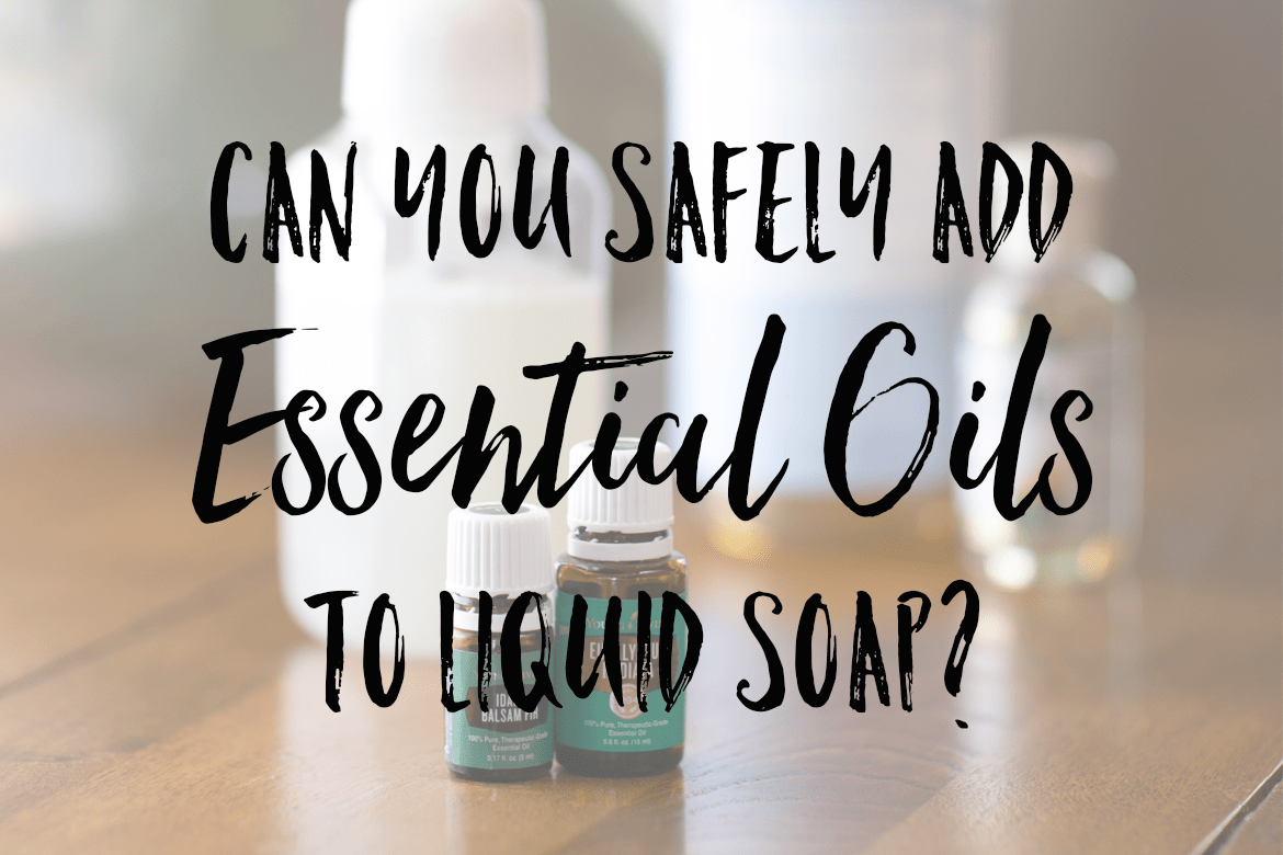 Can you add Essential oils to liquid soap? By Oily Design