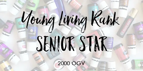 Young Living Rank of Senior Star 2000 OGV.