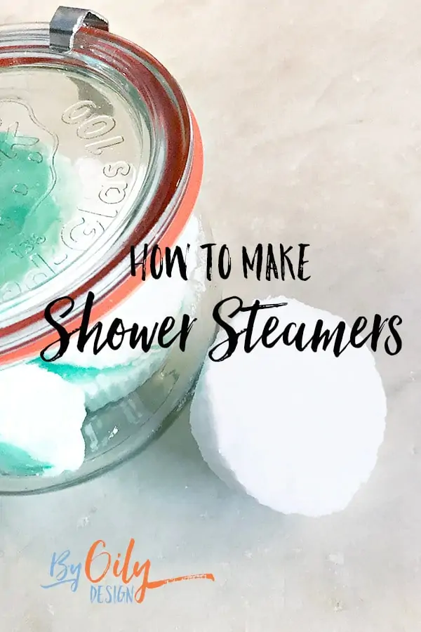 Essential oil shower melts with a glass weck jar