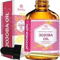 Jojoba Oil by Leven Rose, Pure Cold Pressed Natural Unrefined Moisturizer for Skin Hair and Nails 4 oz