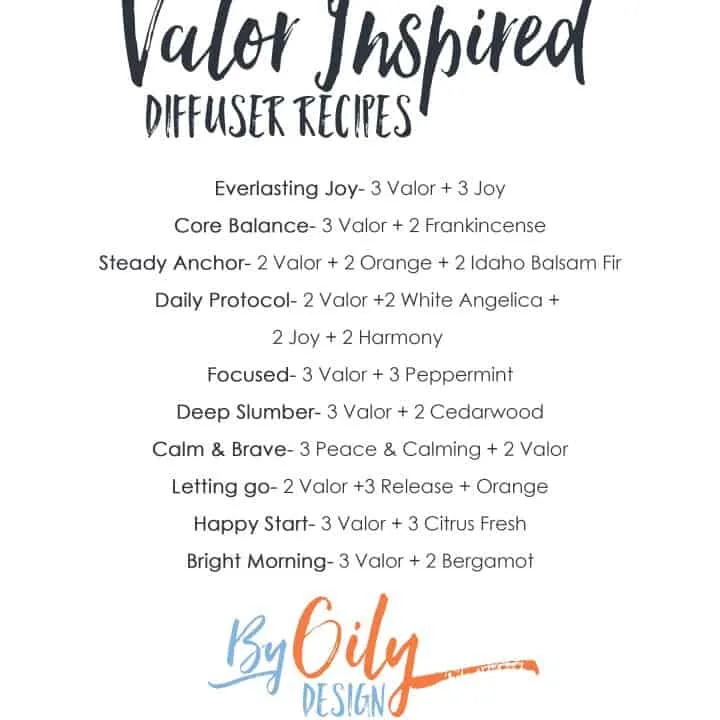 10 Valor Inspired Diffuser Recipes