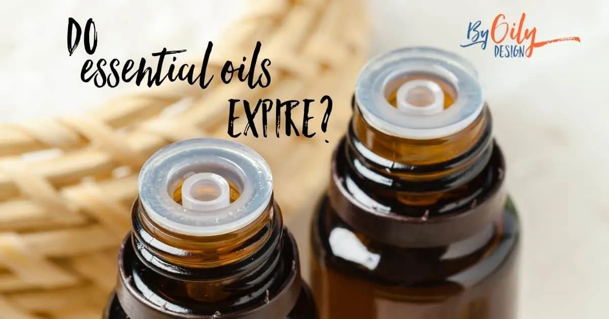 open essential oil bottles with text asking- Do essential oils expire?