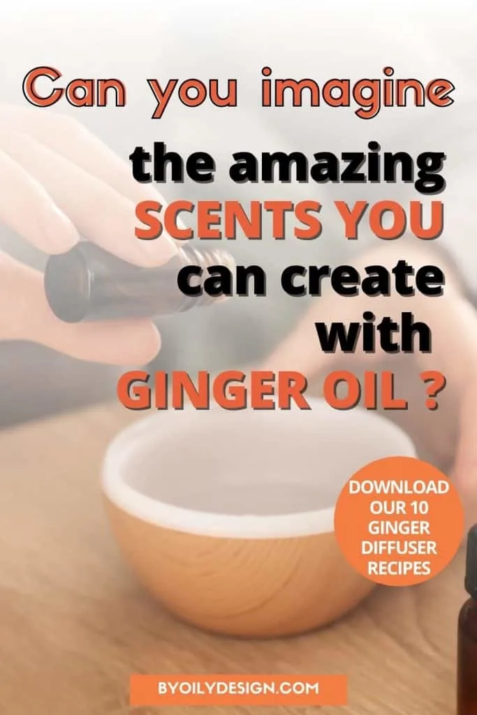 Wondering how you can use that bottle of ginger essential oil? These 10 ginger essential oil diffuse recipes will have your home smelling amazing  #gingeroil #gingerdiffuser