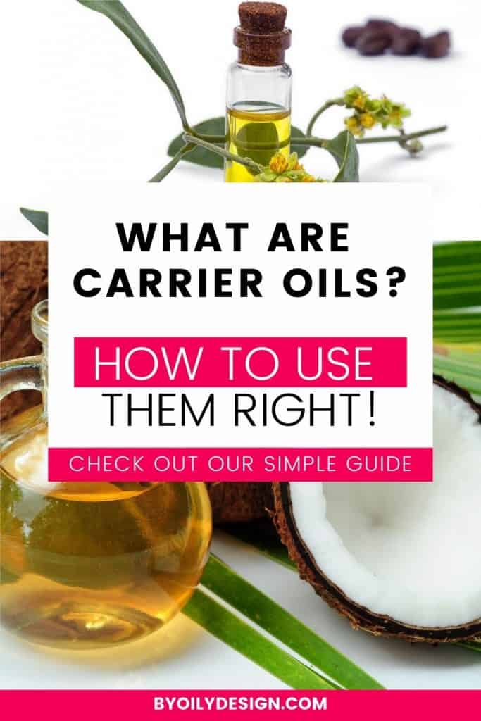 bottle of coconut carrier oil