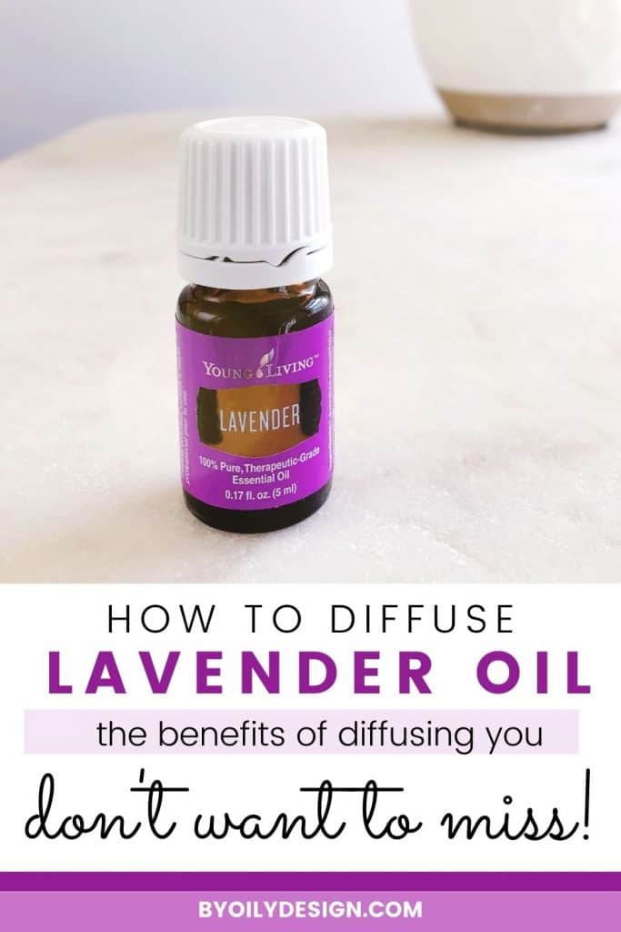 a bottle of lavender oil 