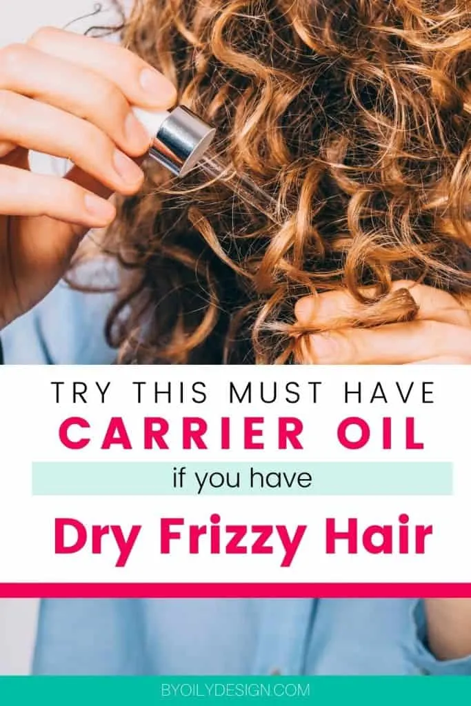 woman applying the best carrier oil for dry hair