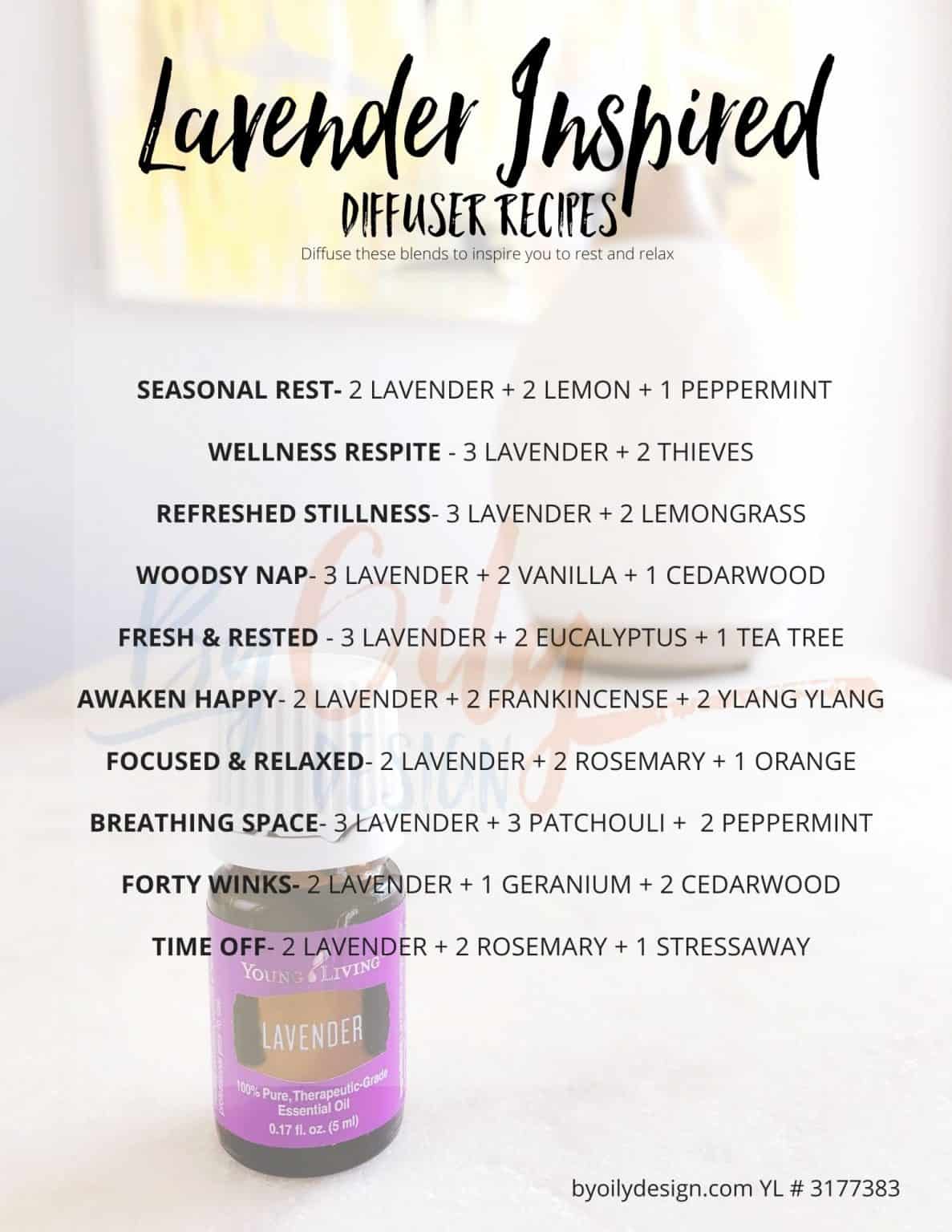 Benefits of diffusing lavender essential oil By Oily Design