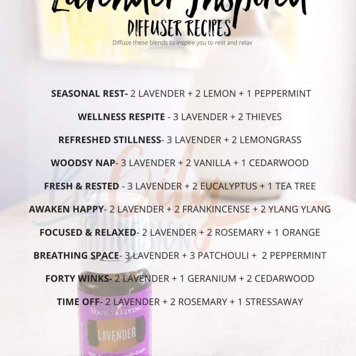 Lavender diffuser recipes