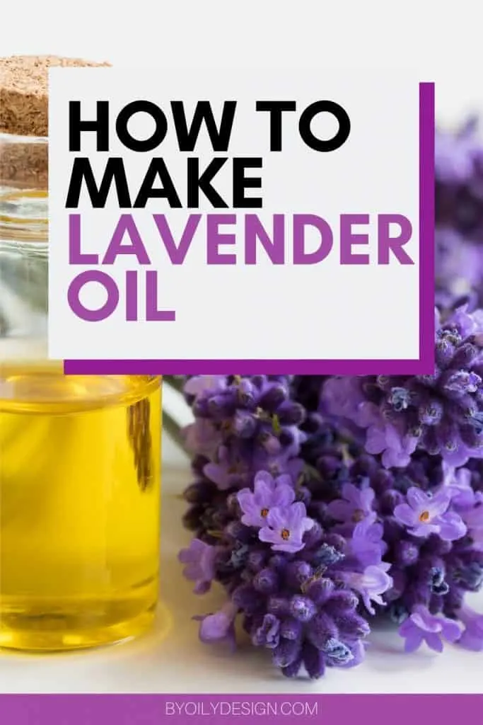 image of homemade Lavender oil
