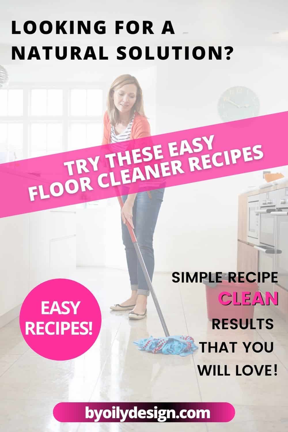 How To Make Homemade Floor Cleaners, Diy Tile Floor Cleaner With Essential Oils