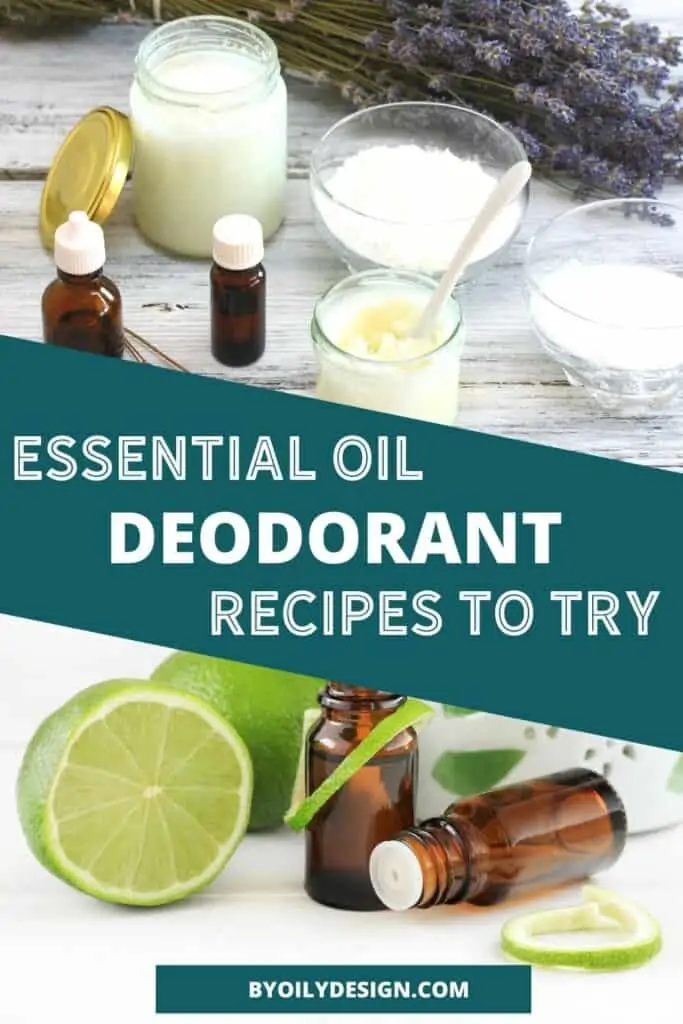 image of homemade deodorant and essential oils.