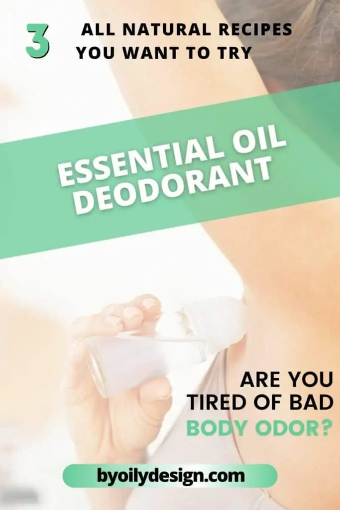 woman applying DIY homemade deodorant showing How to get rid of smelly armpits. 	