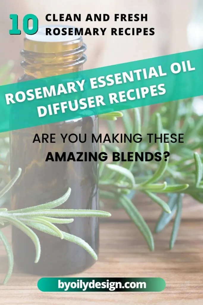bottle of Rosemary essential oil