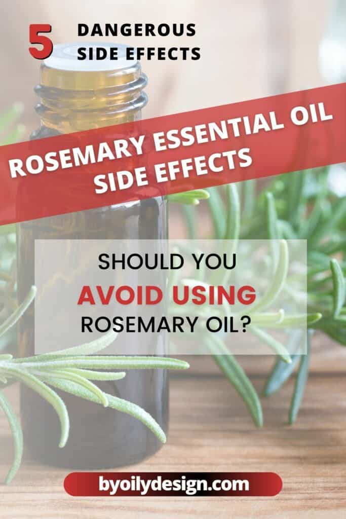 bottle of Rosemary essential oil