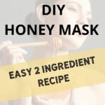 woman applying a honey face mask
