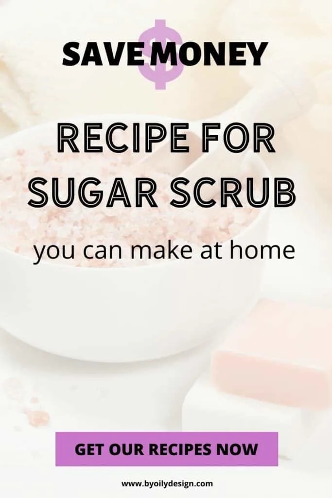 bowl of diy exfoliating sugar scrub