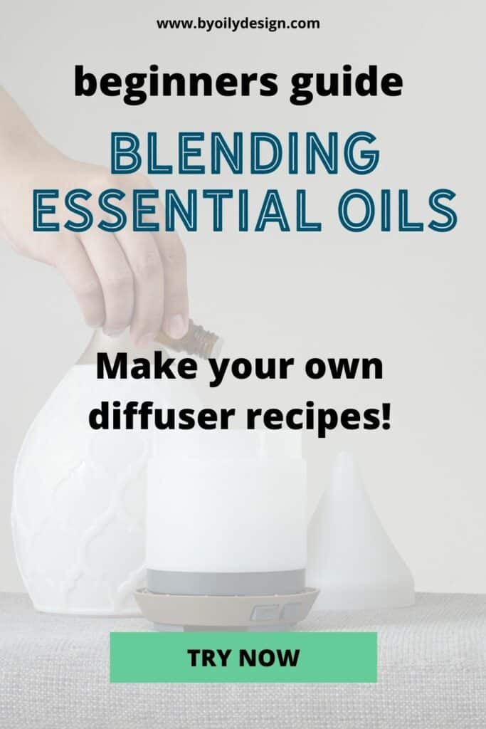someone adding a blend of essential oils to a diffuser